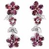 Image 1 : NATURAL PURPLISH PINK RHODOLITE GARNET Earrings