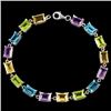 Natural Multi Color - Multi Gemstone Bracelet