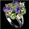 Image 1 : Natural Multi Gemstone Ring