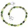 Image 1 : NATURAL CHROME DIOPSIDE PERIDOT & TOURMALINE BRACELET