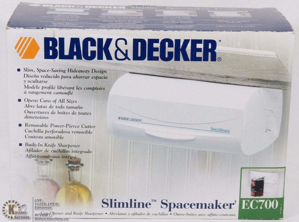 Black Decker Slimline Spacemaker Can Opener