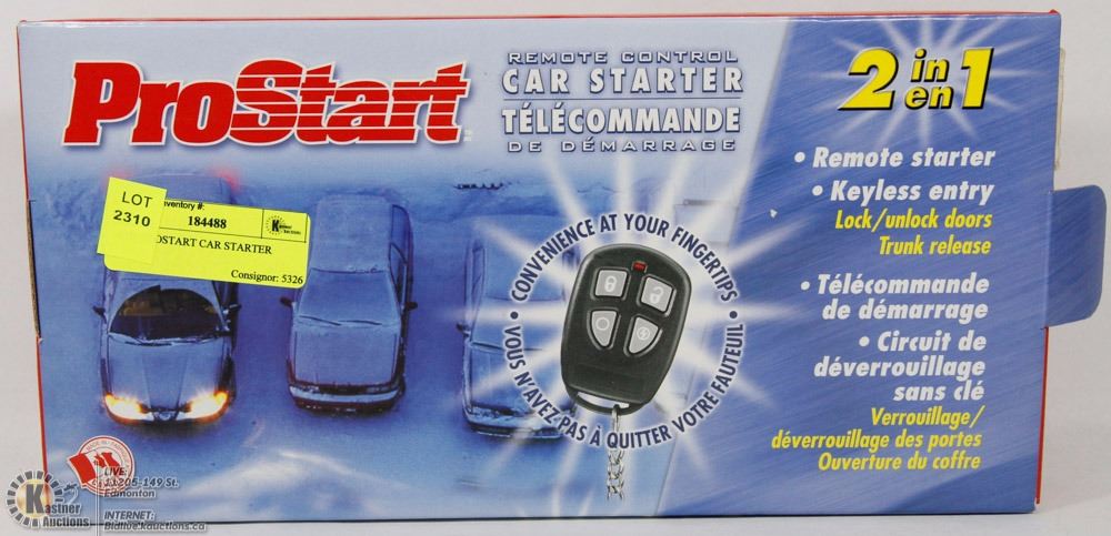 Prostart Remote Battery NEW PROSTART CAR STARTER