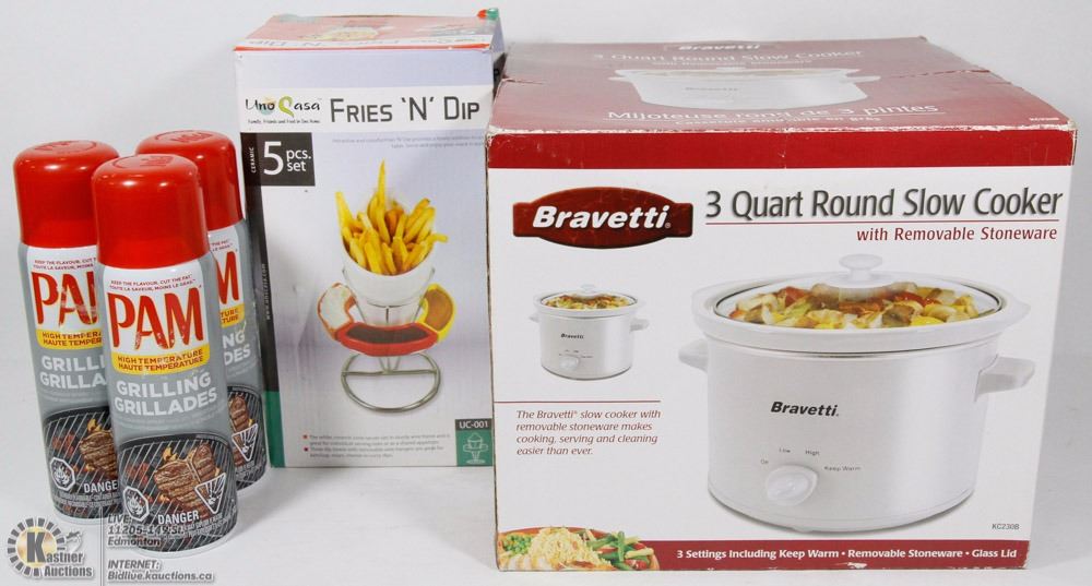 Bravetti Cookware NEW BRAVETTI SLOW COOKER 3 QT