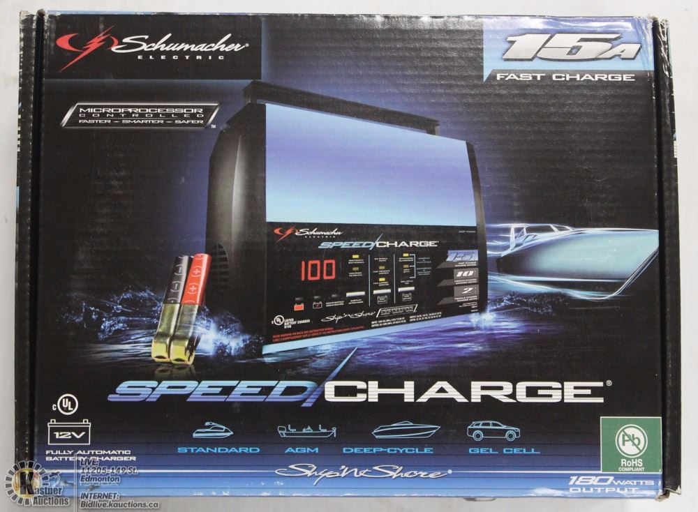 SCHUMACHER 15A FAST CHARGE 12V BATTERY CHARGER