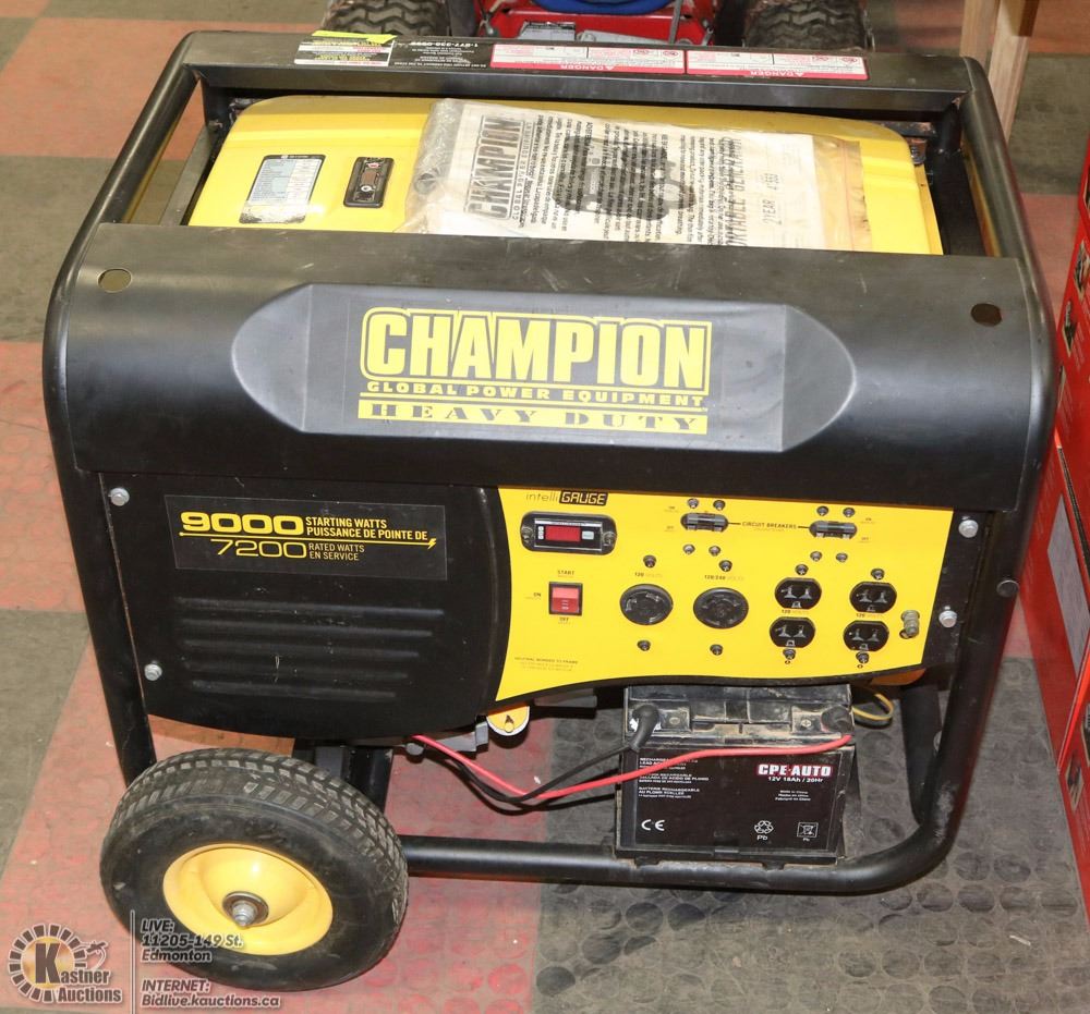 CHAMPION GENERATOR HEAVY DUTY 9000 MODEL 41553
