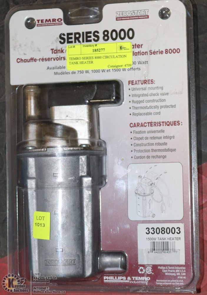 TEMRO SERIES 8000 CIRCULATION TANK HEATER