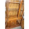 Image 3 : 2 PIECE OAK CHINA CABINET