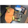 Image 1 : CAR EXHAUST EMERGENCY AIR BAG AND CRATE OF CAMP AND HOUSEHOLD