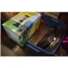 Image 1 : TOTE OF METAL HINGE ROLLS PROPANE LANTERN AND SAW GUIDES
