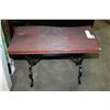 Image 1 : WROUGHT IRON BENCH AND PLANTSTAND