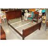 Image 2 : NEW CHERRY AVENZA DOUBLE SIZE SLEIGH BED FRAME