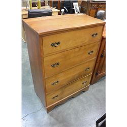 4 DRAWER MAPLE DRESSER