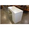 Image 2 : WHITE SINGLE PEDESTLE DESK