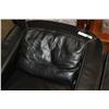 Image 2 : LARGE BLACK LEATHER CHROME LEG DESIGNER ARMCHAIR