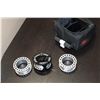 Image 1 : NEW SEDGE FISHING REEL AND SPARE REELS IN CASE