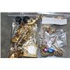 Image 1 : TWO BAGS OF VINTAGE DESIGNER GOLD TONE JEWELLRY