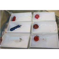 SIX STONE PENDANTS