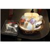 Image 1 : GIFT BASKET AND BOTTLE OPENER SET