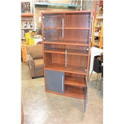 MODERN GLASS DOOR IKEA STORAGE CABINET