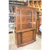 Image 1 : VINTAGE GIBBARD GLASS DISPLAY CABINET