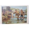 Image 3 : PAIR OF NEWLY FRAMED VINTAGE FLY FISHING PRINTS