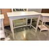 Image 3 : MODERN WHITE VANITY WITH MIRROR AND TWO MATCHING NIGHTSTANDS