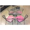 Image 2 : IRON TABLE AND 6 CHAIRS