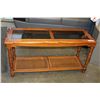 Image 2 : GLASSTOP SOFA TABLE
