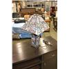 Image 1 : LEADED GLASS STYLE TABLE LAMP