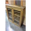 Image 2 : VINTAGE OAK GLASS DOOR BOOKCASE