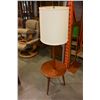 Image 1 : TEAK FLOOR LAMP WITH SHELF