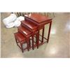Image 1 : FOUR ROSEWOOD NESTING TABLES