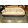 Image 2 : TEAK 3 PIECE SOFA SET ORIGINAL FABRIC