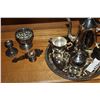 Image 2 : SILVER PLATE TEASET AND OTHER ITEMS
