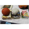 Image 1 : LOT OF COLLECTIBLE SPORTS CARDS COMICS RUGBY BALL AND BASKETBALL