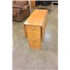 Image 1 : VINTAGE DROPLEAF MAPLE TABLE WITH 3 DRAWERS