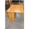 Image 2 : VINTAGE DROPLEAF MAPLE TABLE WITH 3 DRAWERS