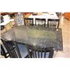 Image 2 : BLACK DINING TABLE WITH FOUR CHAIRS