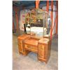 Image 1 : VINTAGE WATERFALL DRESSER WITH MIRROR