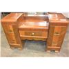 Image 2 : VINTAGE WATERFALL DRESSER WITH MIRROR