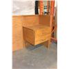 Image 2 : OAK QUEENSIZE STORAGE BEDFRAME WITH ATTACHED NIGHTSTANDS