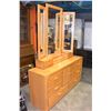 Image 2 : OAK DRESSER WITH MIRROR