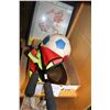 Image 1 : 1946 BURNABY SOCCER PLAQUE VINTAGE SOCCER BALL AND SIDELINE FLAGS