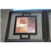 Image 2 : 2 ABSTRACT FRAMED PRINTS AND 2 BLUE FRAMED PRINTS