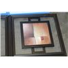 Image 3 : 2 ABSTRACT FRAMED PRINTS AND 2 BLUE FRAMED PRINTS