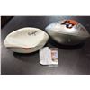 Image 1 : TWO SIGNED BC LIONS FOOTBALLS AND LUI PASSAGLIA CARD