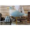 Image 1 : VINTAGE SHIP BOOKENDS AND MODEL SHIP AND WOOD BIRD