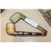 Image 1 : STERLING AND AMBER ANTIQUE PIPE