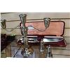 Image 1 : BIRKS STERLING CARVING SET SALT AND PEPPER AND CANDLEABRA