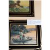 Image 2 : TWO SMALL VINTAGE SHADOW BOX PICTURES OF CHILDREN WITH DOG AND MUSIC BOXES